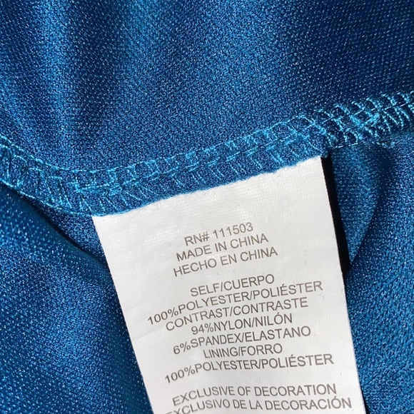 Luxology teal lace dress size 8 - Picture 8 of 8